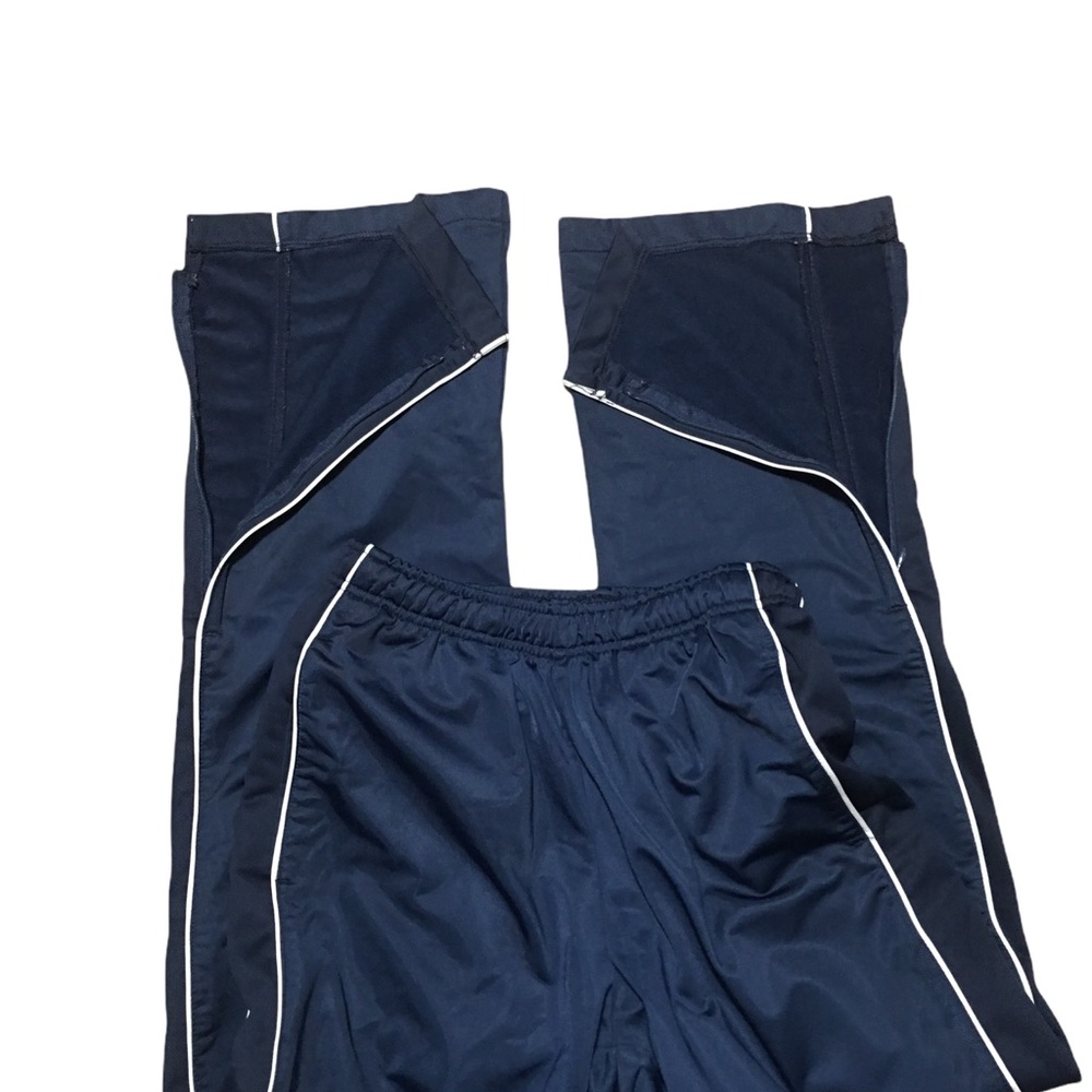 Athletic Pants Soffe Warm Ups Blue & white Adult Med. EUC Like new leg z…
